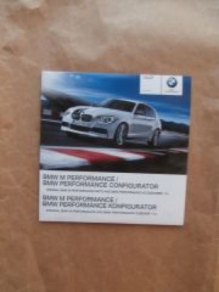 BMW M Performance Konfigurator Alle Modelle Juli 2012 DVD