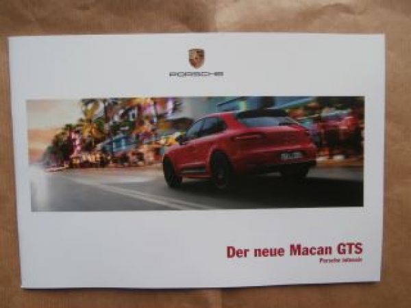 Porsche Macan GTS Prospekt Oktober 2015 NEU