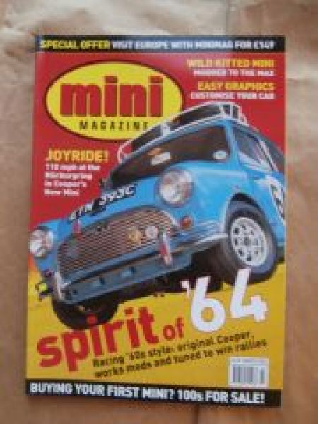 mini magazine 3/2003 Monterey bodykit,Rover Quicksilver,R50