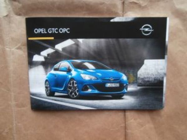 Opel GTC OPC Prospekt Juni 2015 +Preisliste NEU