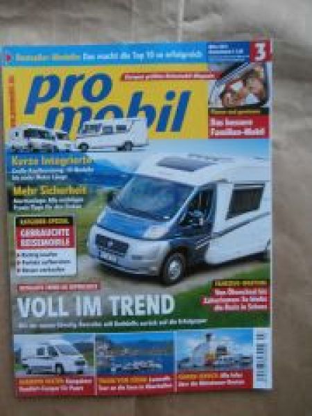 pro mobil 3/2014 Karmann Dexter,Dethleffs Trend 6777,V-Klasse