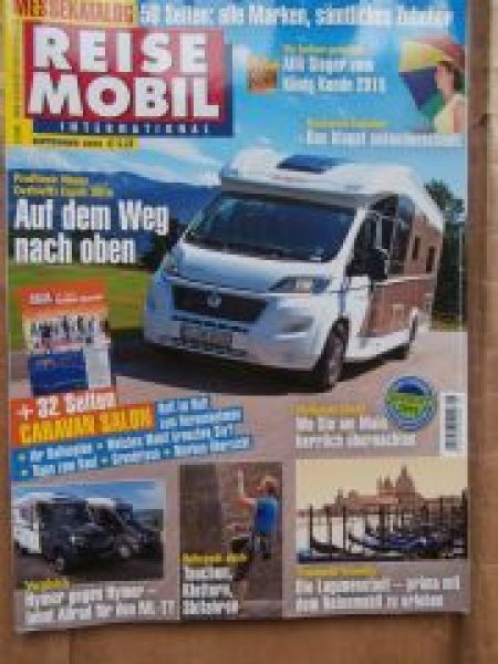 Reise Mobil 9/2015 Hymer ML-T-580,Pilote Foxy Van, Bürstner,Knau