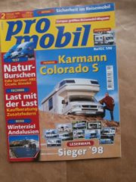 pro mobil 2/1998 Dipa Bussard,Alpha 660,,Hehn-Mobil 580HK,Karman