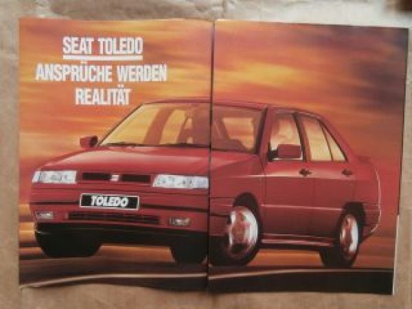 Seat Toledo CL GL GLX GT +16V Prospekt 1991 +Preisliste
