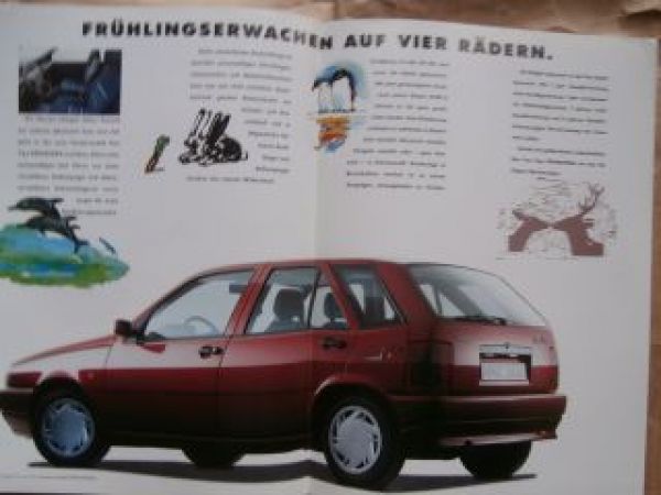 Fiat Tipo 1.4i.e. Primavera Prospekt März 1992 Rarität