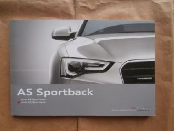 Audi A5 Sportback +S5 Typ AU484 April 2015 +Exclusive