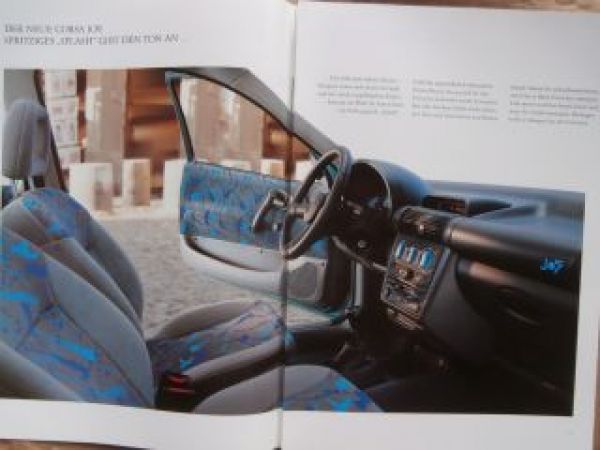 Opel Corsa B Eco Swing Joy Prospekt März 1993 +Preisliste