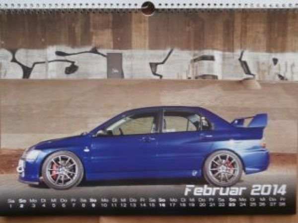 Mitsubishi Lancer Evolution Kalender 2015 Rarität