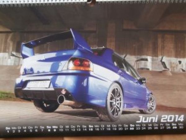 Mitsubishi Lancer Evolution Kalender 2015 Rarität