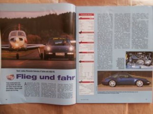sport auto 2/1995 Porsche 911 Carrera RS Clubsport,911 turbo, H&