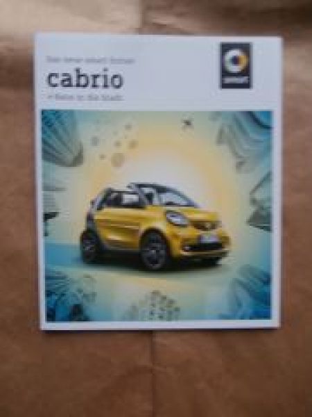 smart frotwo cabrio Prospekt September 2015 +Technik NEU