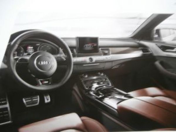Audi A8 +L + W12 +S8 Buch Prospekt September 2015 NEU