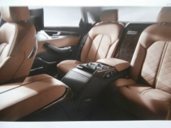 Audi A8 +L + W12 +S8 Buch Prospekt September 2015 NEU