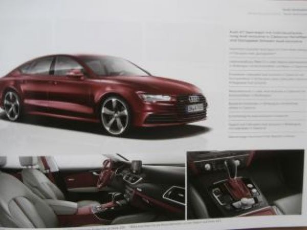 Audi A7 Sportback +S7 Prospekt April 2015 NEU
