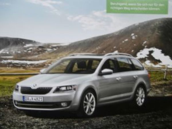 Skoda Octavia Limousine Combi Juli 2015 Prospekt NEU