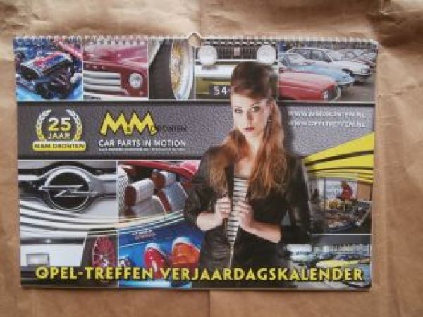 Opel Niederlande Kalender Kadett D GTE,Blitz,GT,Manta A GTE