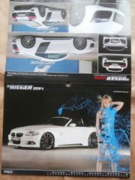 Rieger Tuning Kalender 2015/15 BMW E93, Z4, Audi TT,A3