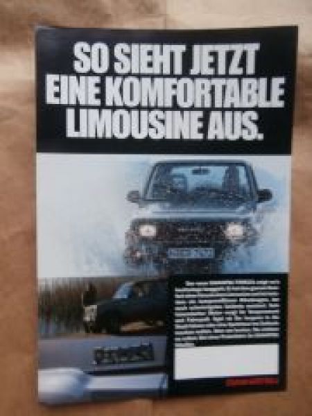 Daihatsu Feroza Prospektblatt Rarität Catalogue Katalog