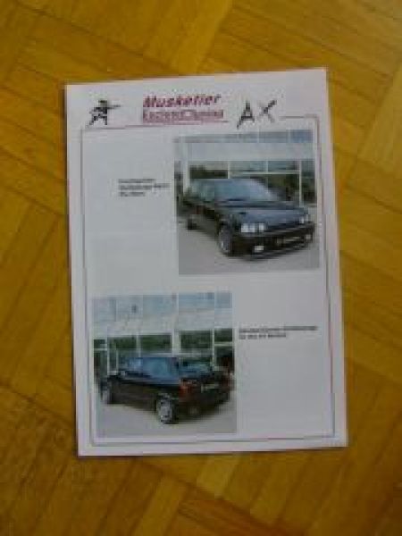 Musketier Exclusiv-Tuning Citroen AX Prospekt