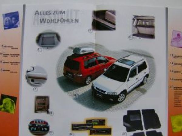 Mazda Demio Zubehör Prospekt NEU August 1998