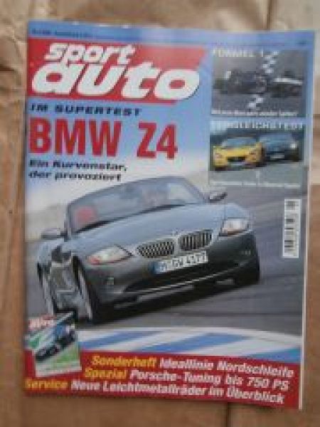 sport auto 5/2003  BMW Z4 3.0 E85,CLK 55 AMG Cabrio,A3 3.2 V6