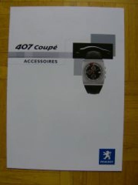 Peugeot 407 Coupe Accessoires Prospekt 1/2006