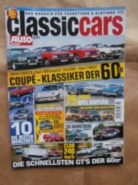 Auto Zeitung classiccars 3/2013 75 Jahre Opel Kapitän,Porsche 91