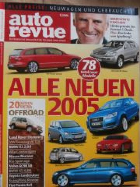 auto revue 1/2005 Alfa Crosswagon Q4, A4 2.0tDI,BMW X3 2.0d E83
