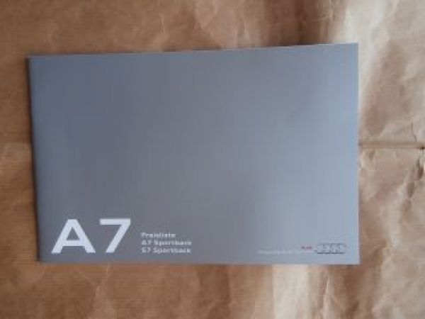 Audi A7 Sportback +S7 8.Februar 2016 NEU