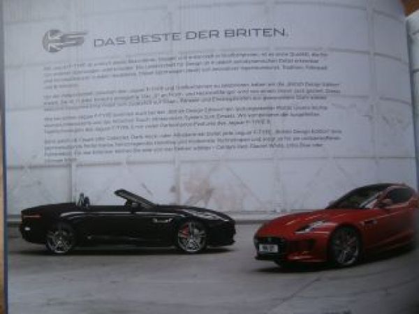Jaguar F-Type British Design Edition Sonderprospekt 1/2016 NEU