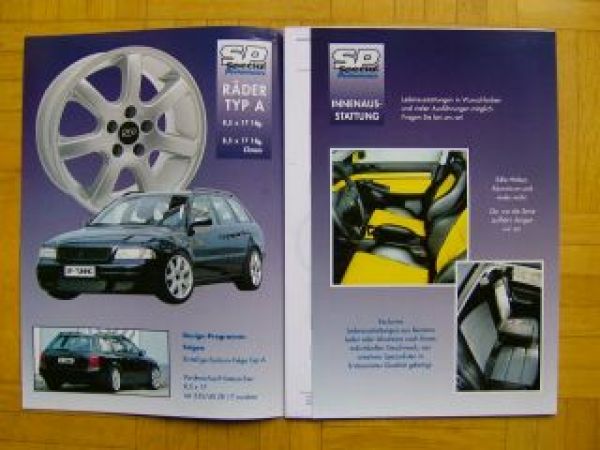 SP-Tuning Audi A4 Designprogramm Prospekt +Preisliste 1998