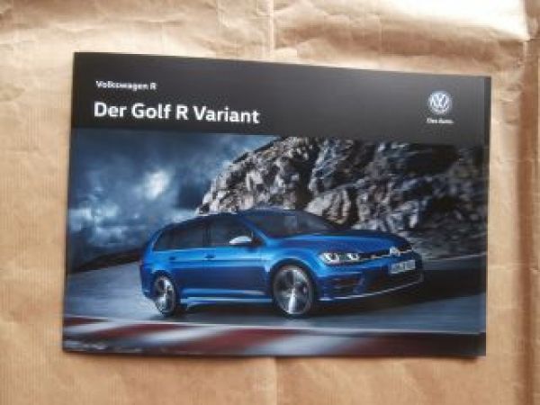 VW Golf7 R Variant Sonderprospekt Oktober 2015 NEU