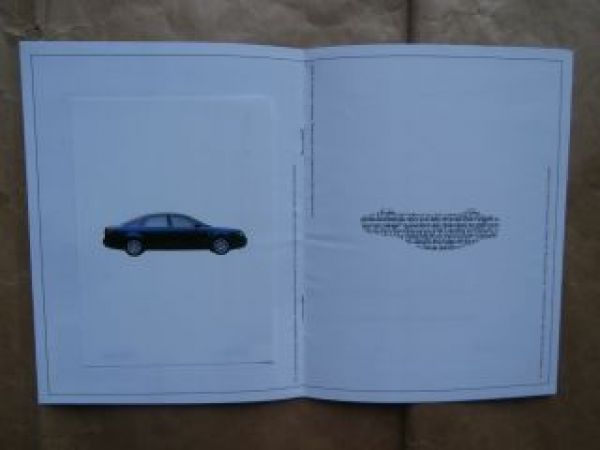 Audi A6 Vorstellungflyer (Typ 4B) A5 Format Rarität