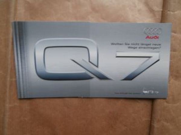 Audi Q7 Typ 4L Flyer Prospekt Juli 2005