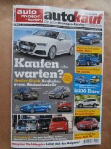 ams autokauf Herbst 2015 Audi A3, Kadjar,VW up vs. Twingo