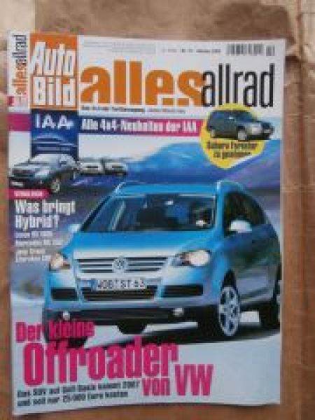 Auto Bild alles allrad 10/2005 VG: Lexus RX400h vs. ML350 vs. Ch