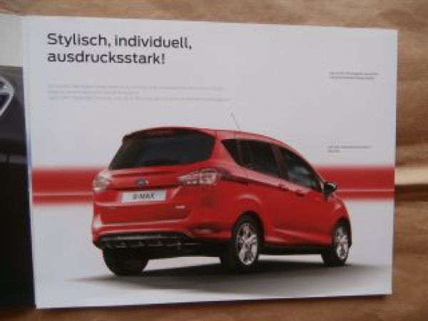 Ford B-Max Colourline Prospekt November 2015 NEU