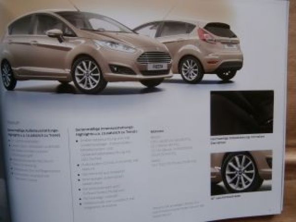 Ford Fiesta +Sport +ST Prospekt Dezember 2015 NEU