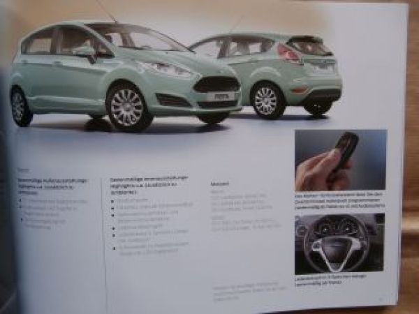Ford Fiesta +Sport +ST Prospekt Dezember 2015 NEU