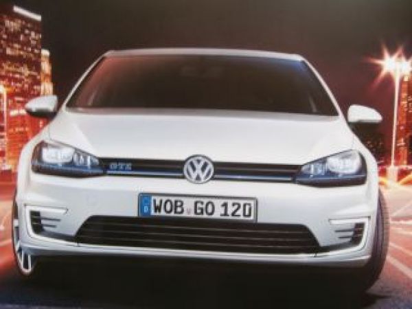 VW Golf7 GTE Sonderprospekt Oktober 2015 NEU