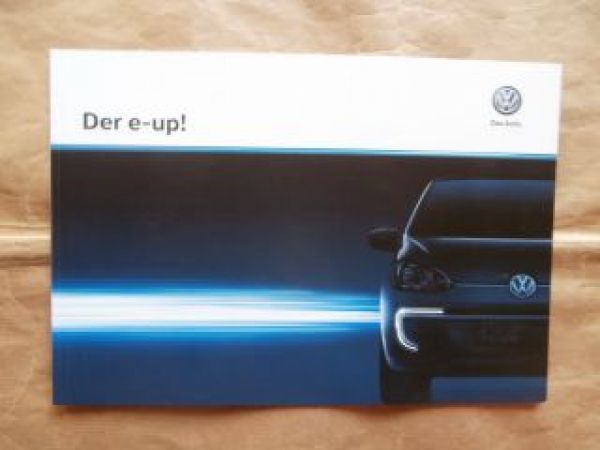 VW e-up! Sonderprospekt Oktober 2015 NEU