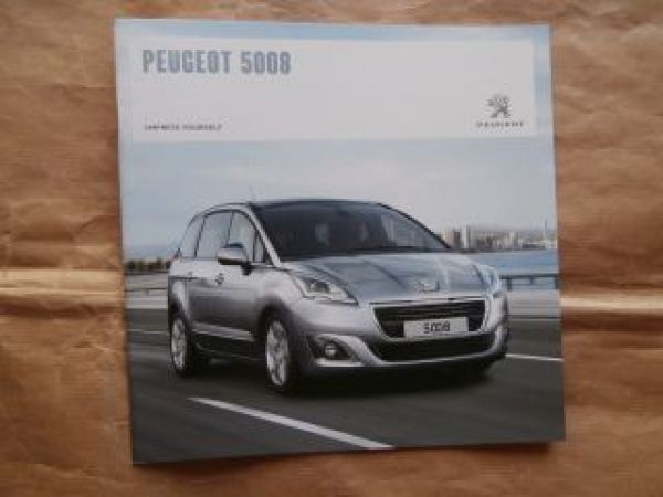 Peugeot 5008 Prospekt 1.2l PureTech 130 SGS 1.6l THP 165 +blueHDi Juli 2015