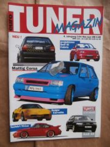 euro tuner Magazin 3/1994 projektzwo Golf3 Cabro,RSL Polo, Matti