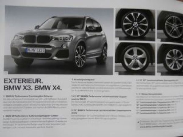 BMW 3er 4er,X3,X4 & Z4 Original Zubehör Prospekt März 2016