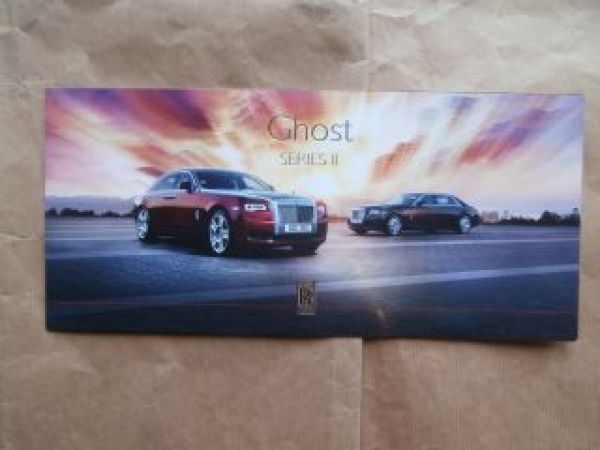 Rolls-Royce Ghost Series II Flyer Prospekt Carbrochure Brochure