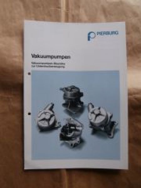 Pierburg Vakuumpumpen Baureihe zur Unterdruckerzeugung