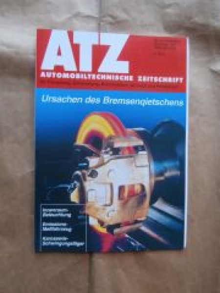 ATZ 11/1997 Ursachen des Bremsenquietschens,Saab 9-5,IAA