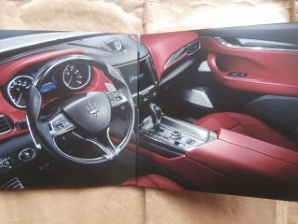 Maserati Levante Flyer Prospekt Mdj. 2017 S +Diesel NEU