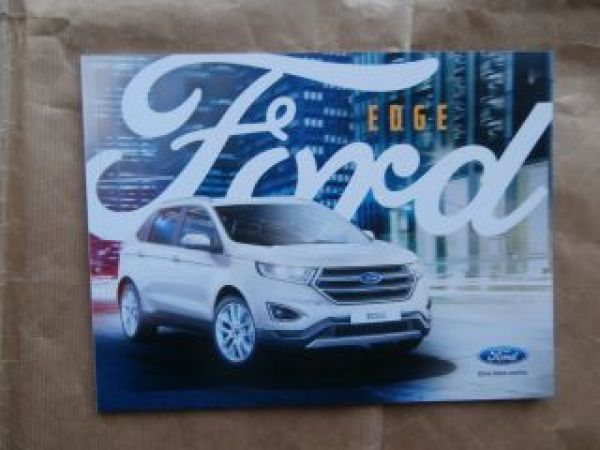 Ford Edge +Sport Prospekt Dezember 2015 NEU
