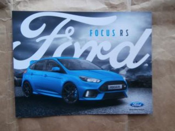 Ford Focus RS (NA3) Prospekt Dezember 2015 NEU